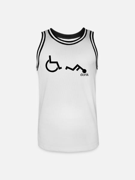donk - Men's Basketball Jersey - white/black