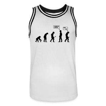 Swag Yolo Evolution - Maillot de basket Homme - blanc/noir - Devant - AI Model Male 185 dark (185cm)