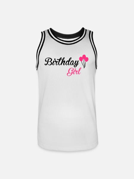 Birthday Girl - Men's Basketball Jersey - white/black