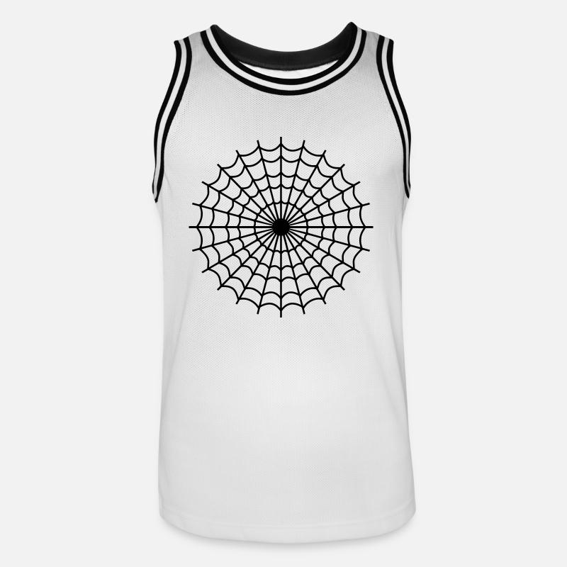 Spinne - Männer Basketball-Trikot - Weiß/Schwarz