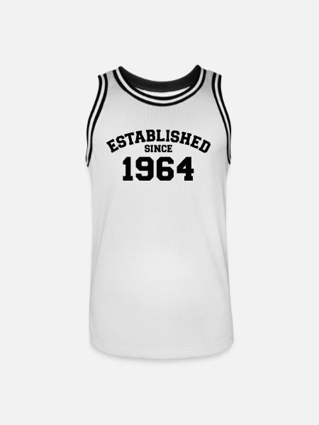 Established 1964 - Men's Basketball Jersey - white/black