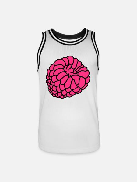 himbeere beeren - Männer Basketball-Trikot - Weiß/Schwarz
