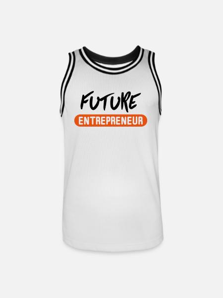 future entrepreneur - Männer Basketball-Trikot - Weiß/Schwarz