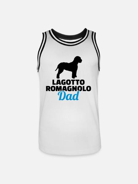 Lagotto Romagnolo - Männer Basketball-Trikot - Weiß/Schwarz