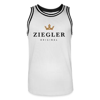 Ziegler - Maillot de basket Homme - blanc/noir - Devant - AI Model Male 185 dark (185cm)