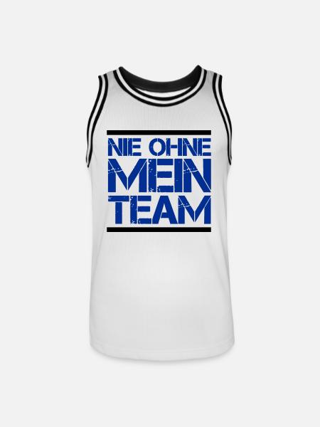 my team - Men's Basketball Jersey - white/black