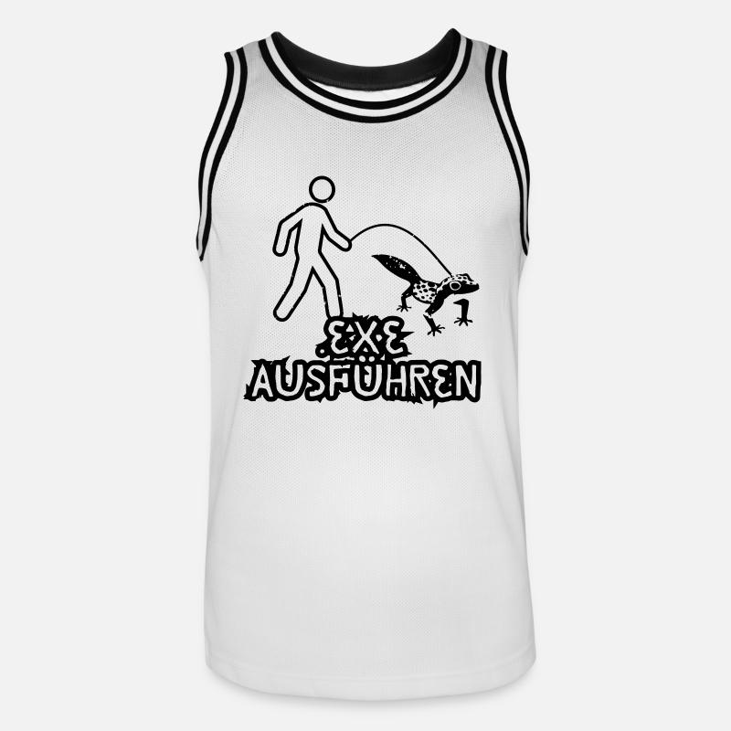 informatik geschenk lustig - Männer Basketball-Trikot - Weiß/Schwarz