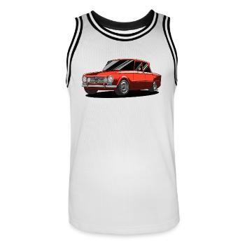 Giulia Rossa Sprint - Men's Basketball Jersey - white/black - Front - AI Model Male 185 dark (185cm)