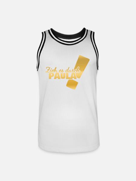 Paula as a first name - Men's Basketball Jersey - white/black