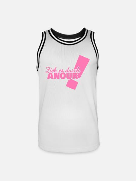 Anouk as a given name - Men's Basketball Jersey - white/black
