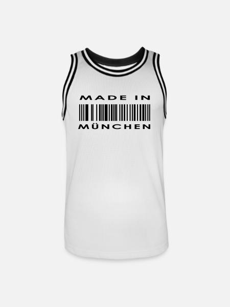Munich, München - Men's Basketball Jersey - white/black