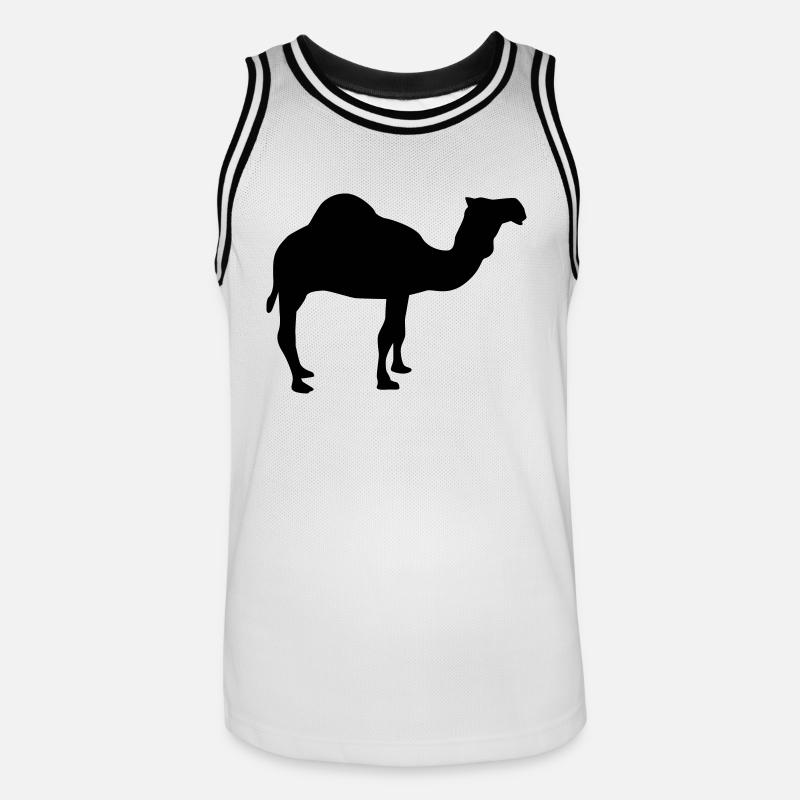 Kamel - Männer Basketball-Trikot - Weiß/Schwarz