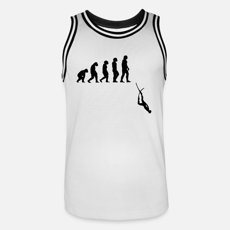 Evolution Apnée Plongée - Maillot de basket Homme - blanc/noir