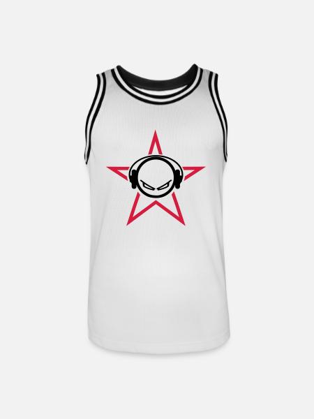DJ - Men's Basketball Jersey - white/black