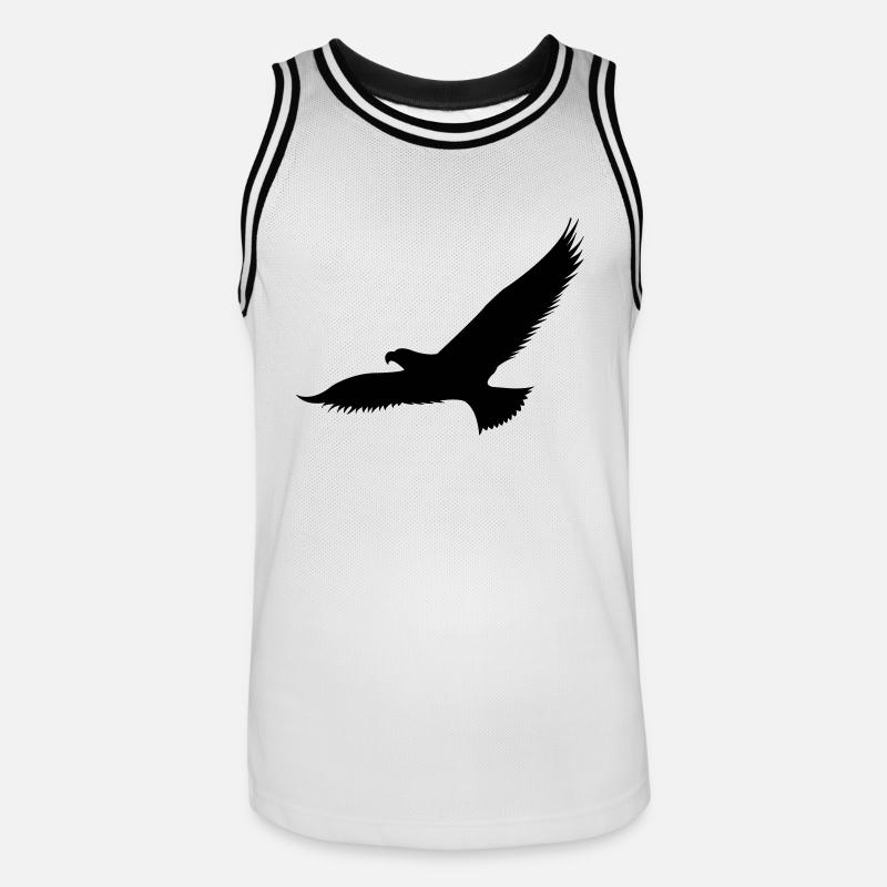 adler1 - Männer Basketball-Trikot - Weiß/Schwarz