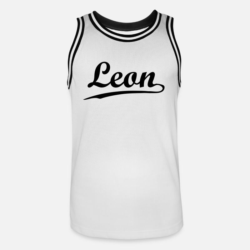 leon - Basebollinne herr - vit/svart