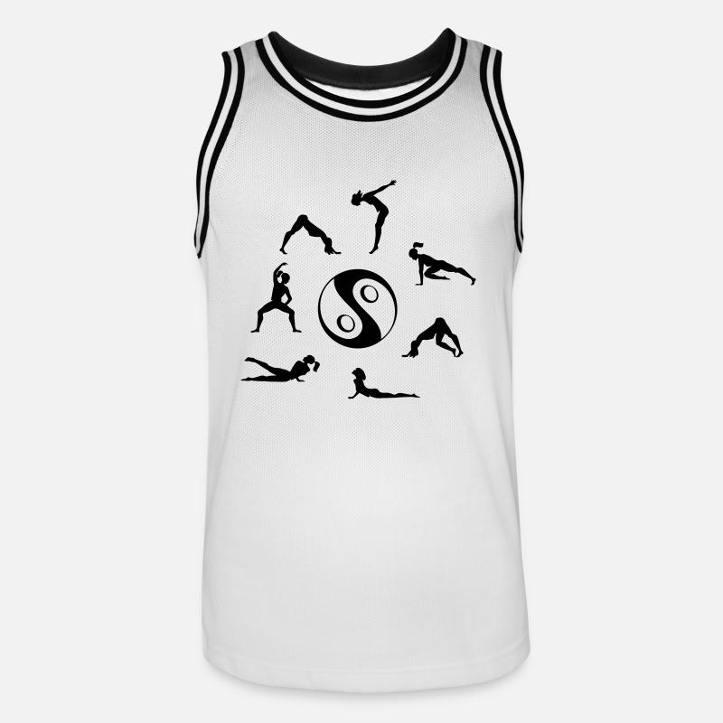 Deepwork - Männer Basketball-Trikot - Weiß/Schwarz