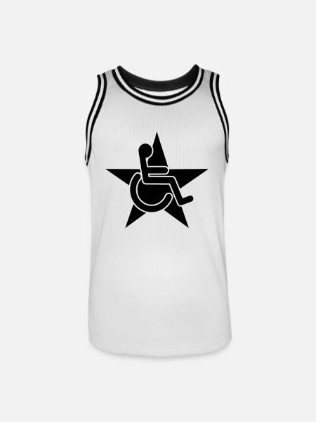 Rolli - Männer Basketball-Trikot - Weiß/Schwarz