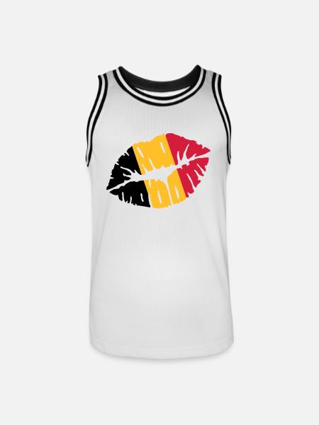 Belgium - Men's Basketball Jersey - white/black