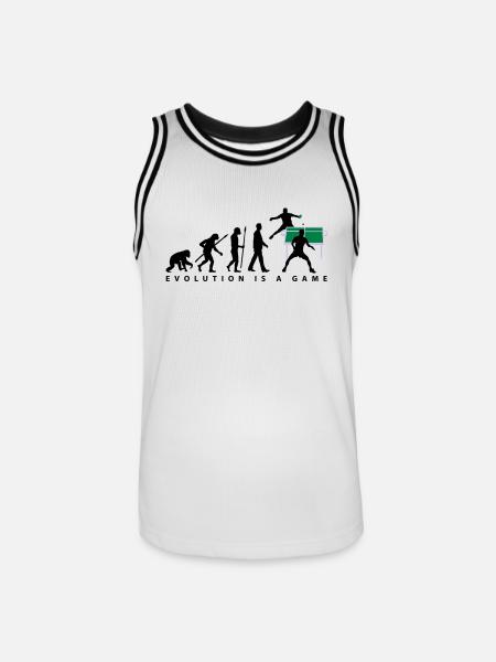 evolution_tischtennisspieler_102012_a_3c - Men's Basketball Jersey - white/black