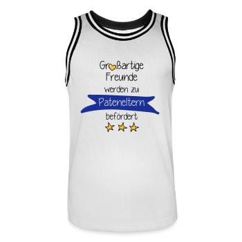 Großartige Freunde - Männer Basketball-Trikot - Weiß/Schwarz - Vorne - AI Model Male 185 dark (185cm)