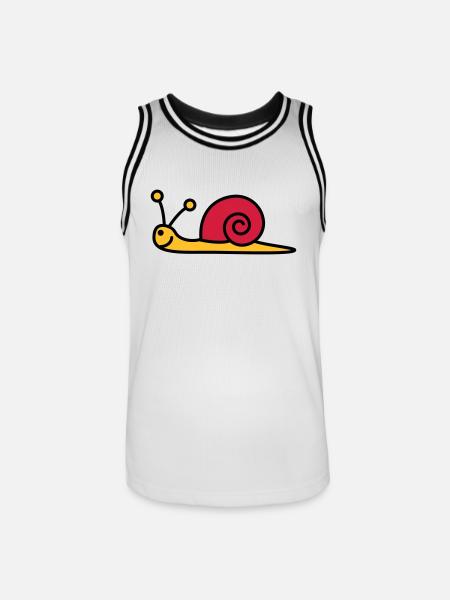 schnecke_3c - Men's Basketball Jersey - white/black