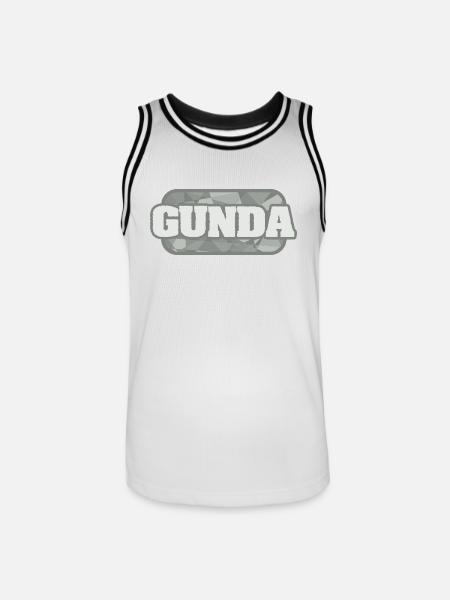 Gunda - Men's Basketball Jersey - white/black