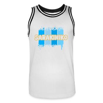 Sarakiniko Sarakiniko - Maillot de basket Homme - blanc/noir - Devant - AI Model Male 185 dark (185cm)