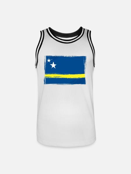 Curacao - Men's Basketball Jersey - white/black