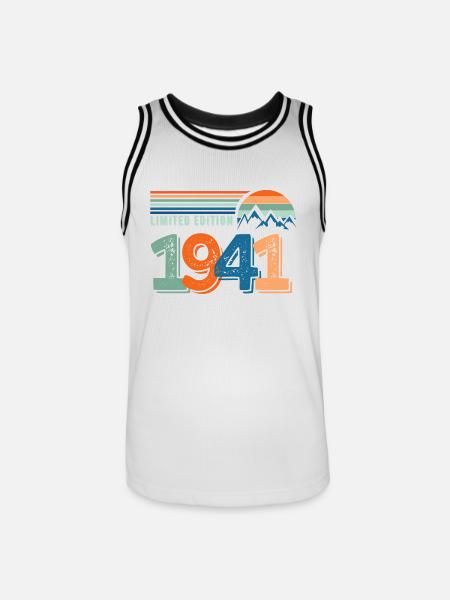 Limitierte Auflage 1941 - Männer Basketball-Trikot - Weiß/Schwarz