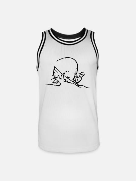 drill_it - Männer Basketball-Trikot - Weiß/Schwarz