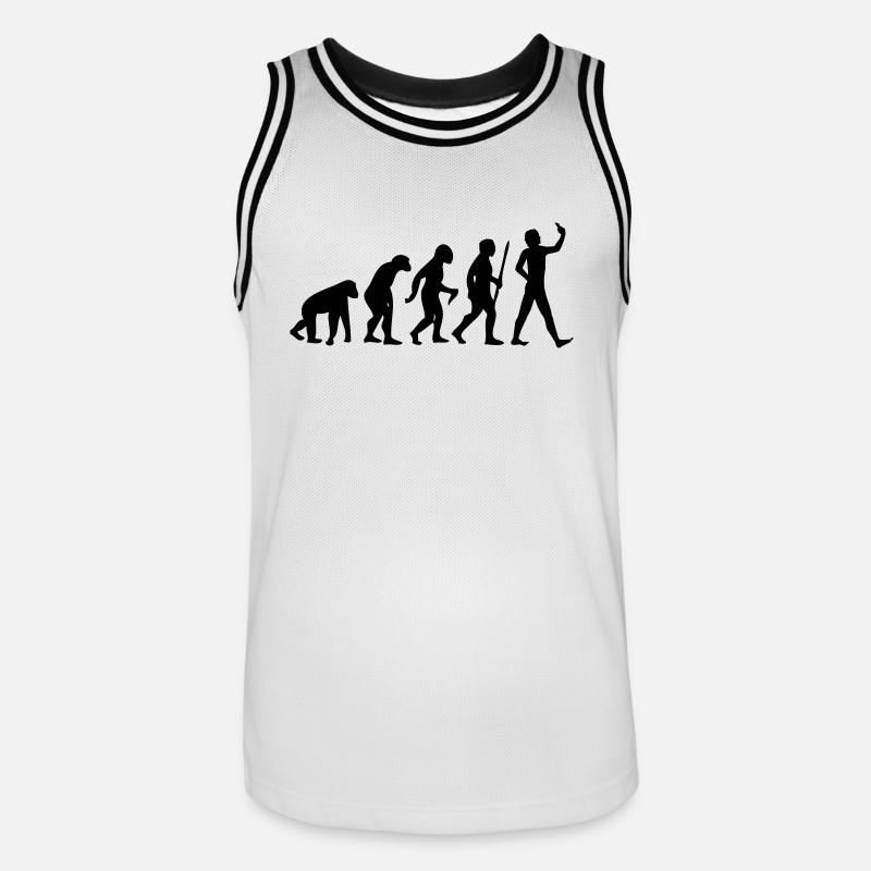 Evolution #Selfie - Maillot de basket Homme - blanc/noir