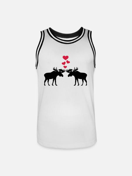 Elks - Men's Basketball Jersey - white/black