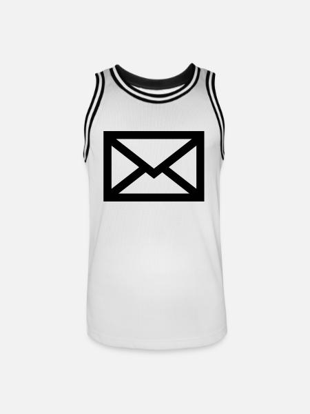 Mail envelope - Men's Basketball Jersey - white/black