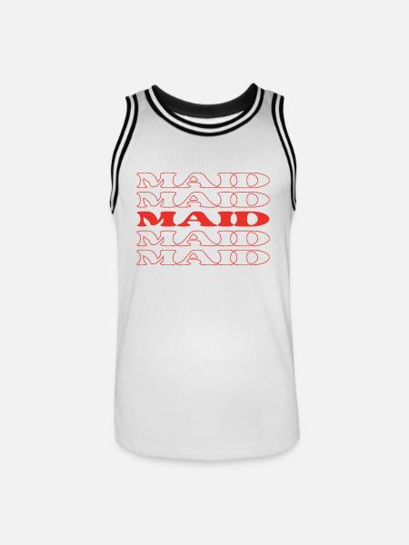 Dienstmädchen Zimmermädchen Hausangestellte - Männer Basketball-Trikot - Weiß/Schwarz
