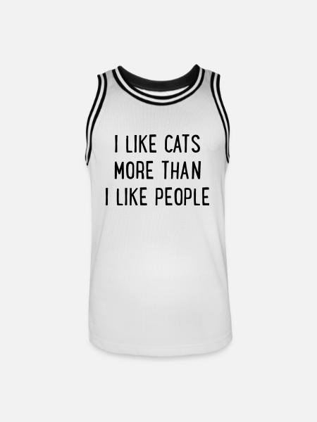 Feline - Men's Basketball Jersey - white/black