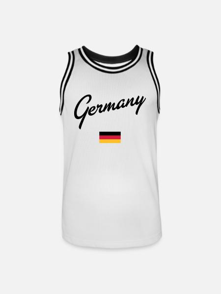 Germany - Men's Basketball Jersey - white/black