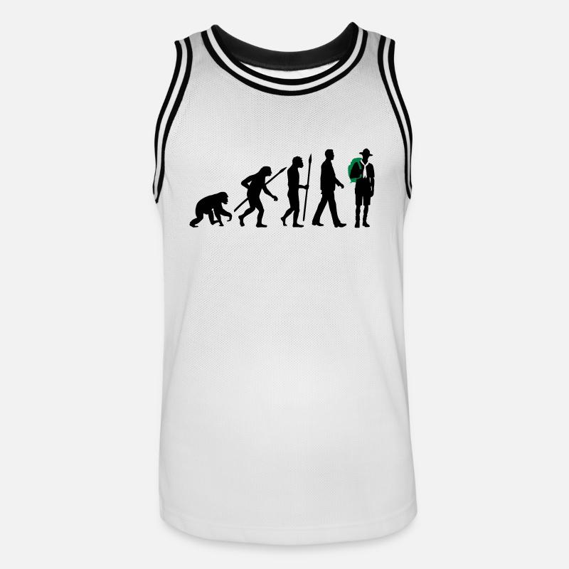 evolution_pfadfinder_2016_b_2c - Männer Basketball-Trikot - Weiß/Schwarz