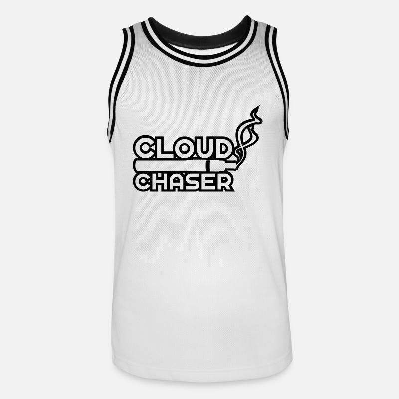 Cloudchaser - Männer Basketball-Trikot - Weiß/Schwarz