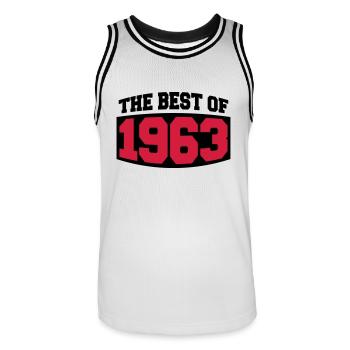 The Best Of 1963 - Maillot de basket Homme - blanc/noir - Devant - AI Model Male 185 dark (185cm)
