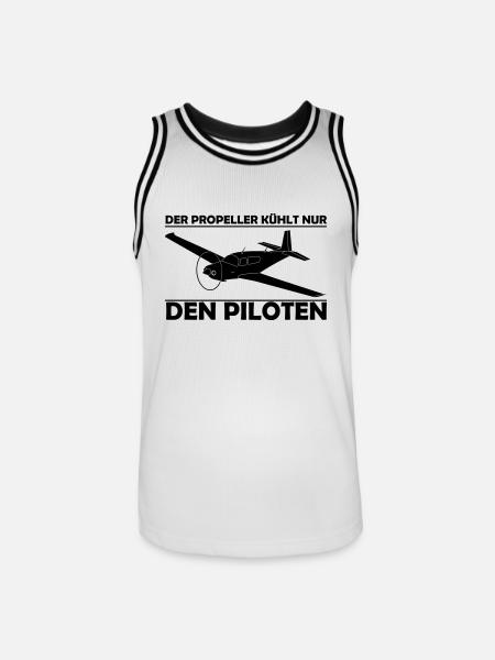 Mooney Motorflugzeug Geschenk - Männer Basketball-Trikot - Weiß/Schwarz