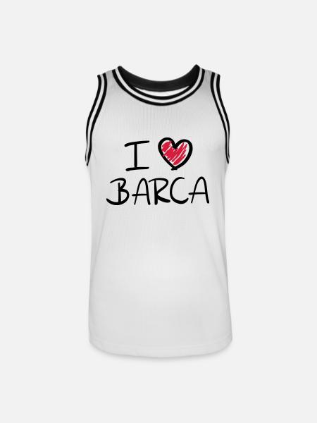 i_love_barca__f2 - Men's Basketball Jersey - white/black