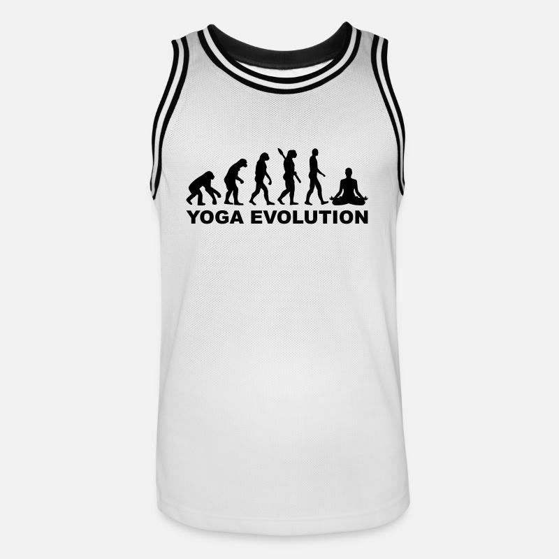 Yoga Evolution - Maillot de basket Homme - blanc/noir