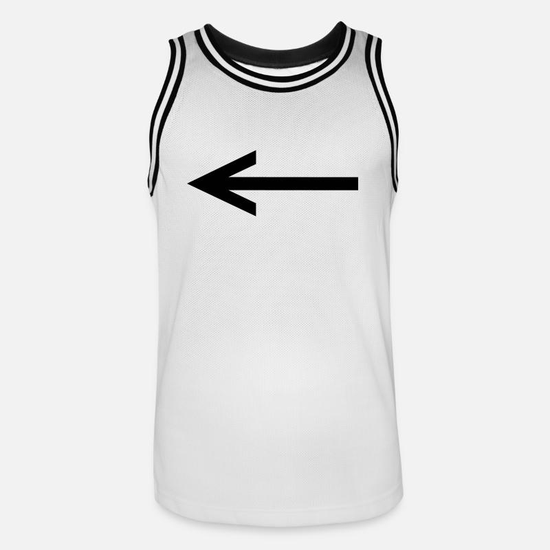 arrow - Men's Basketball Jersey - white/black
