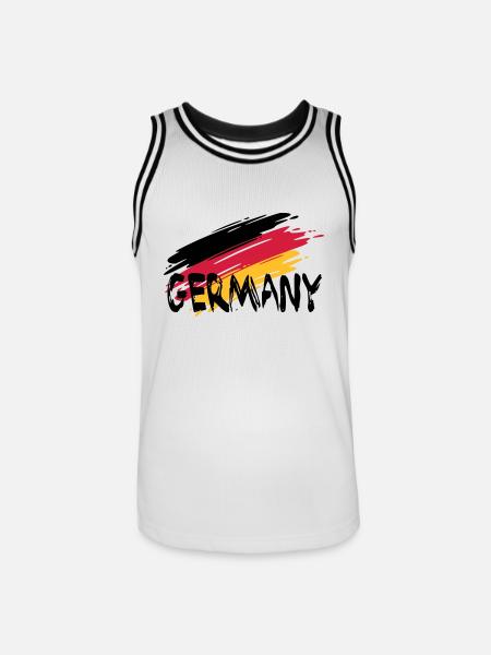 GERMANY - Männer Basketball-Trikot - Weiß/Schwarz