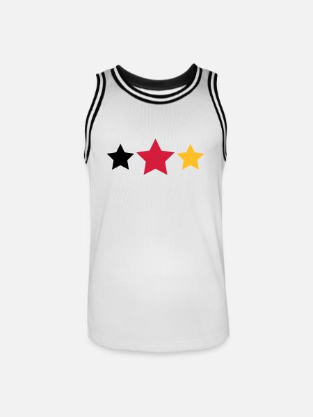 WM Sterne - Men's Basketball Jersey - white/black