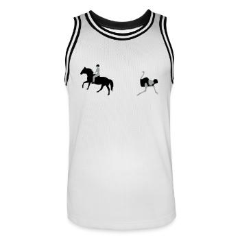 Thomas ziag o - Maillot de basket Homme - blanc/noir - Devant - AI Model Male 185 dark (185cm)