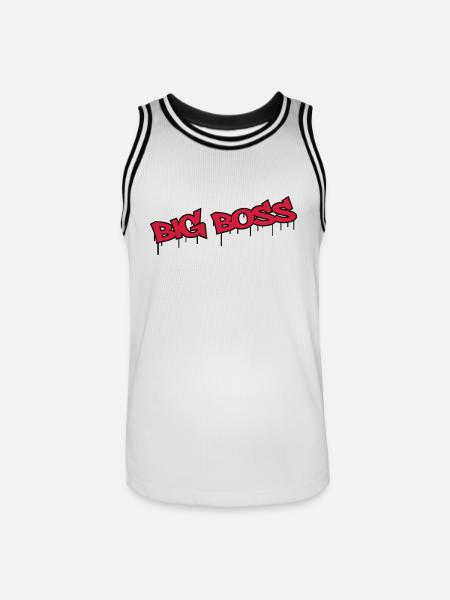 Big Boss - Men's Basketball Jersey - white/black