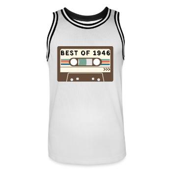 Best of 1946 - Maillot de basket Homme - blanc/noir - Devant - AI Model Male 185 dark (185cm)