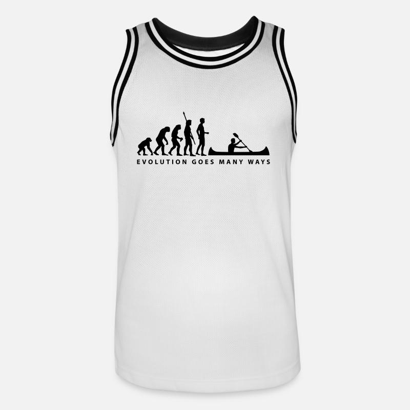 evolution_ruderer_b_1c - Maillot de basket Homme - blanc/noir